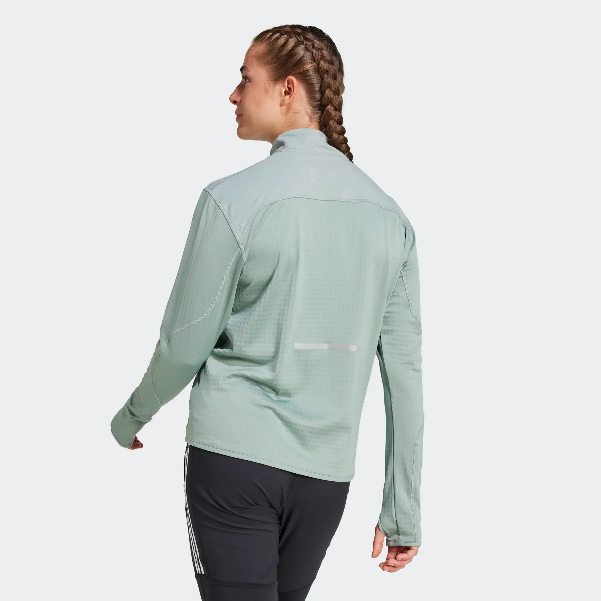 ADIDAS Ultimate Hi Vis Reflective Half Zip Top - Image 3