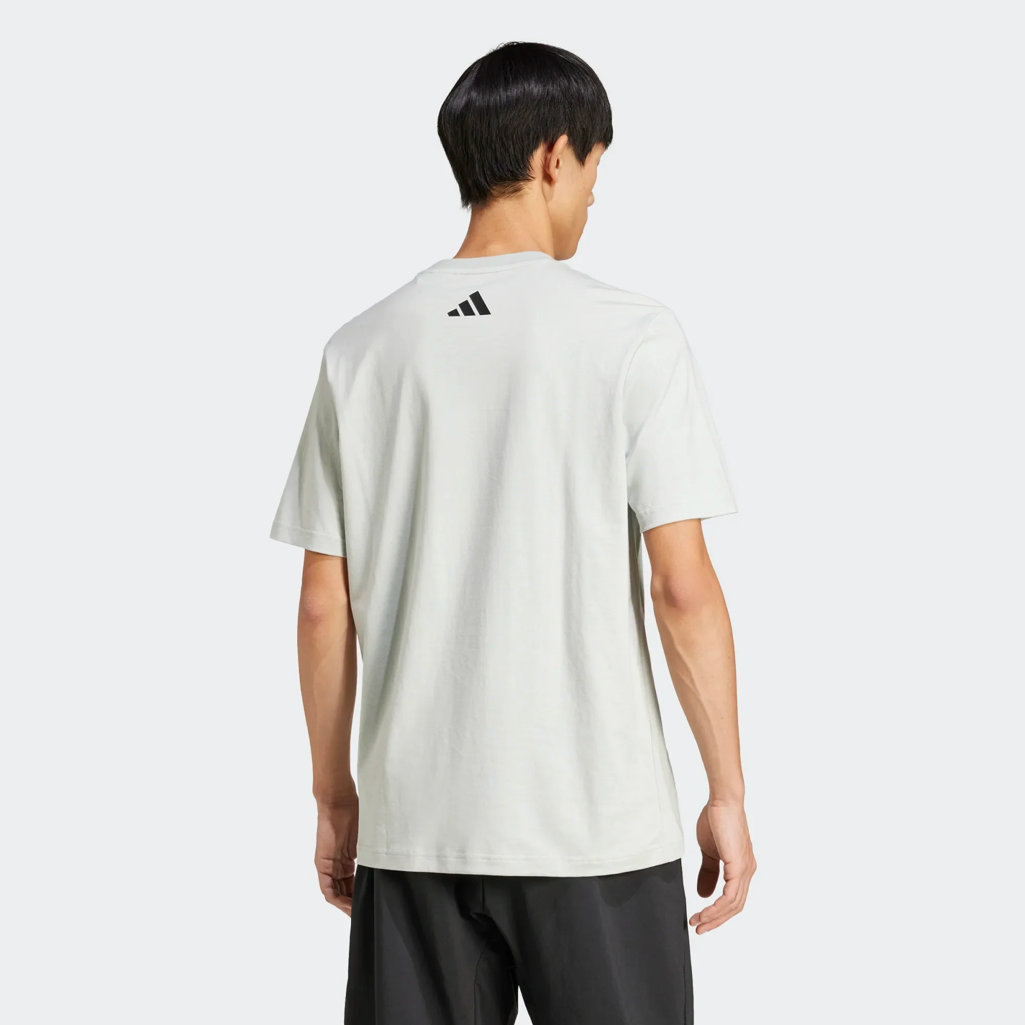 ADIDAS City Escape Logo Graphic Men's T-Shirt - Grey - Image 4