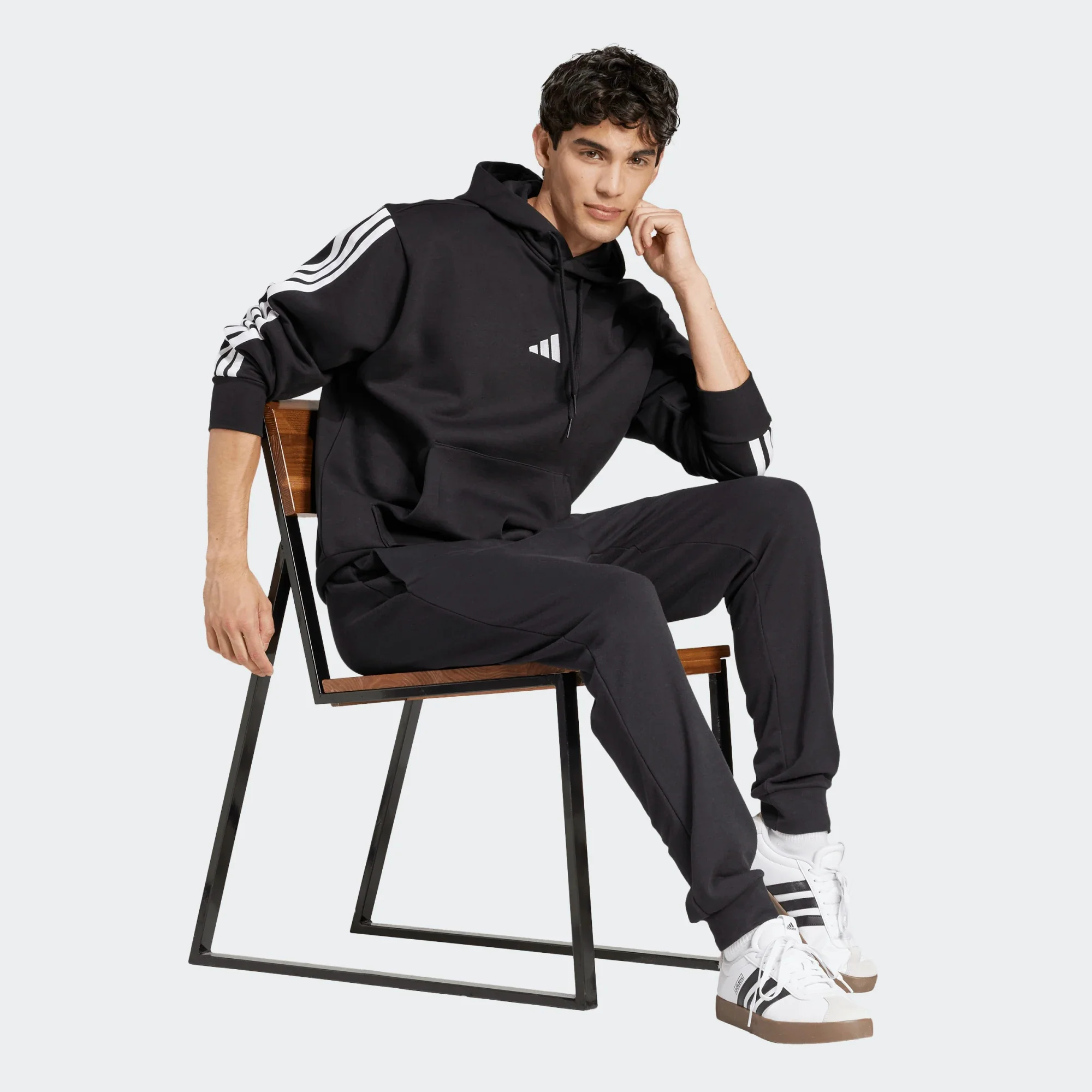 ADIDAS Essentials Feelcosy French Tery Men's Joggers - Black - Image 3