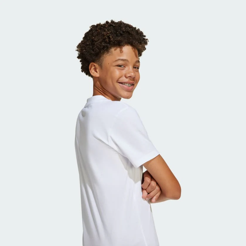 ADIDAS Essentials Logo Unisex T-Shirt - White - Image 5