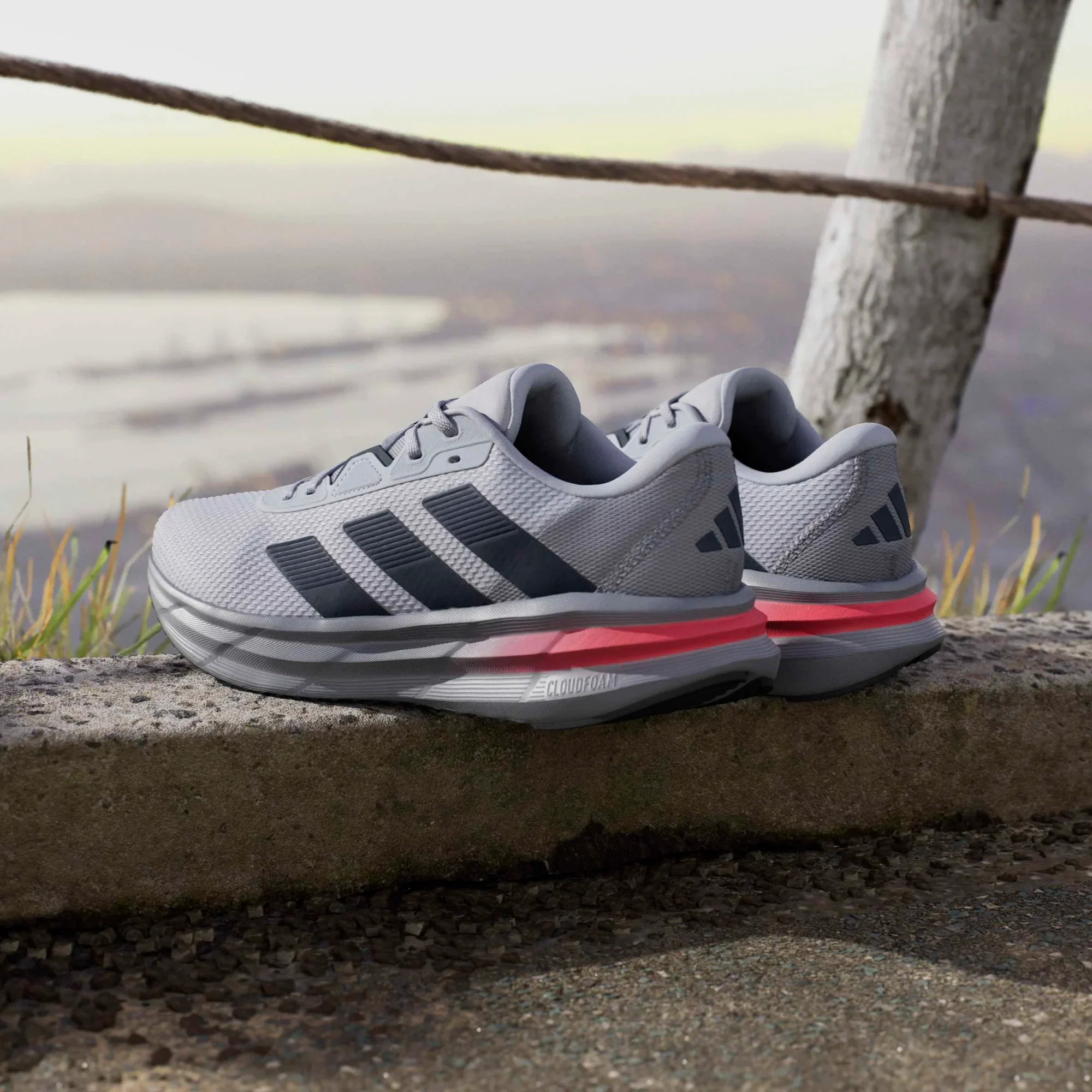 ADIDAS Men's Galaxy 7 Running Shoes - Grey | JQ2626 - Image 8