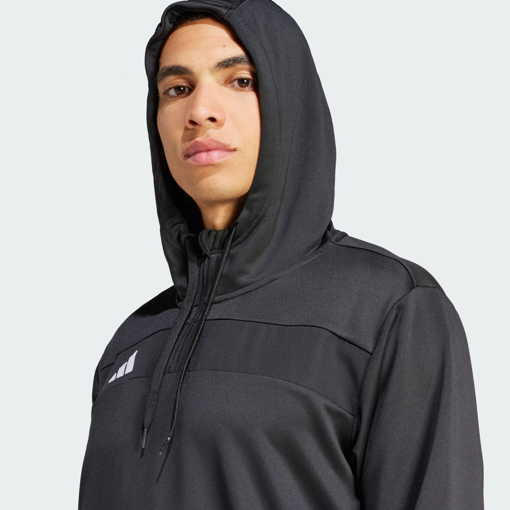 ADIDAS Men's Tiro 25 Essentials Sweat Hoodie - Black - Image 3