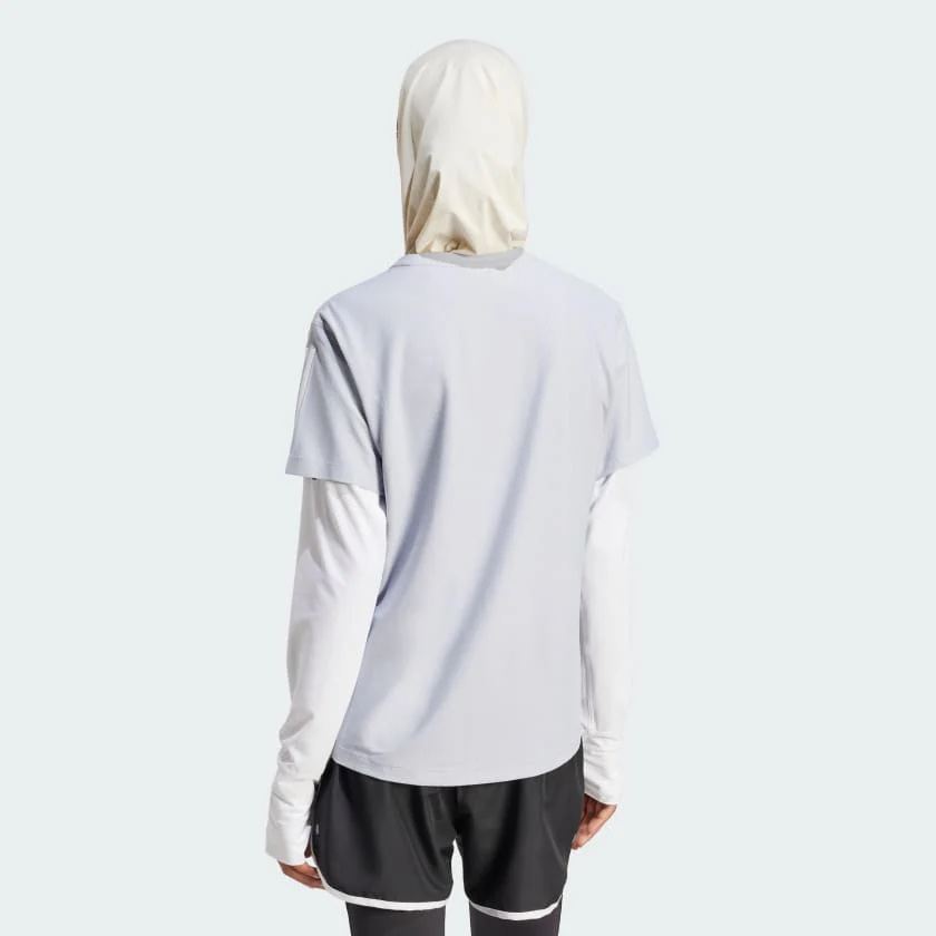 ADIDAS Own The Run T-Shirt - Lavender - Image 4