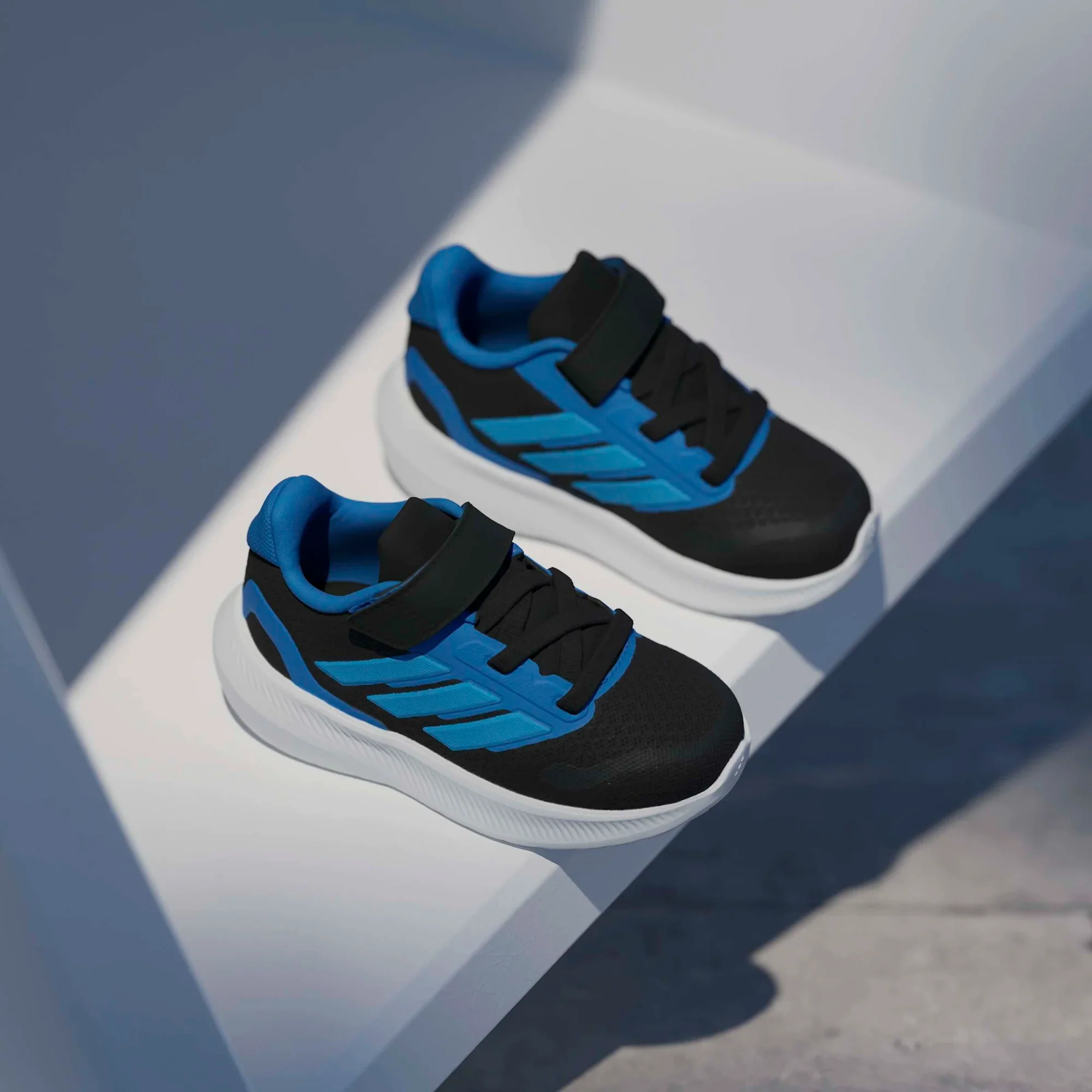 ADIDAS Runfalcon 5 Infant Shoes - Black/Blue - Image 4