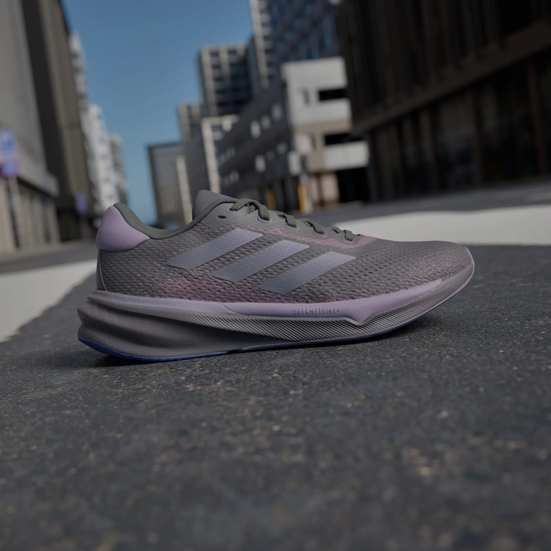 ADIDAS Supernova Stride Women's Running Shoes - Black/Purple - Image 3