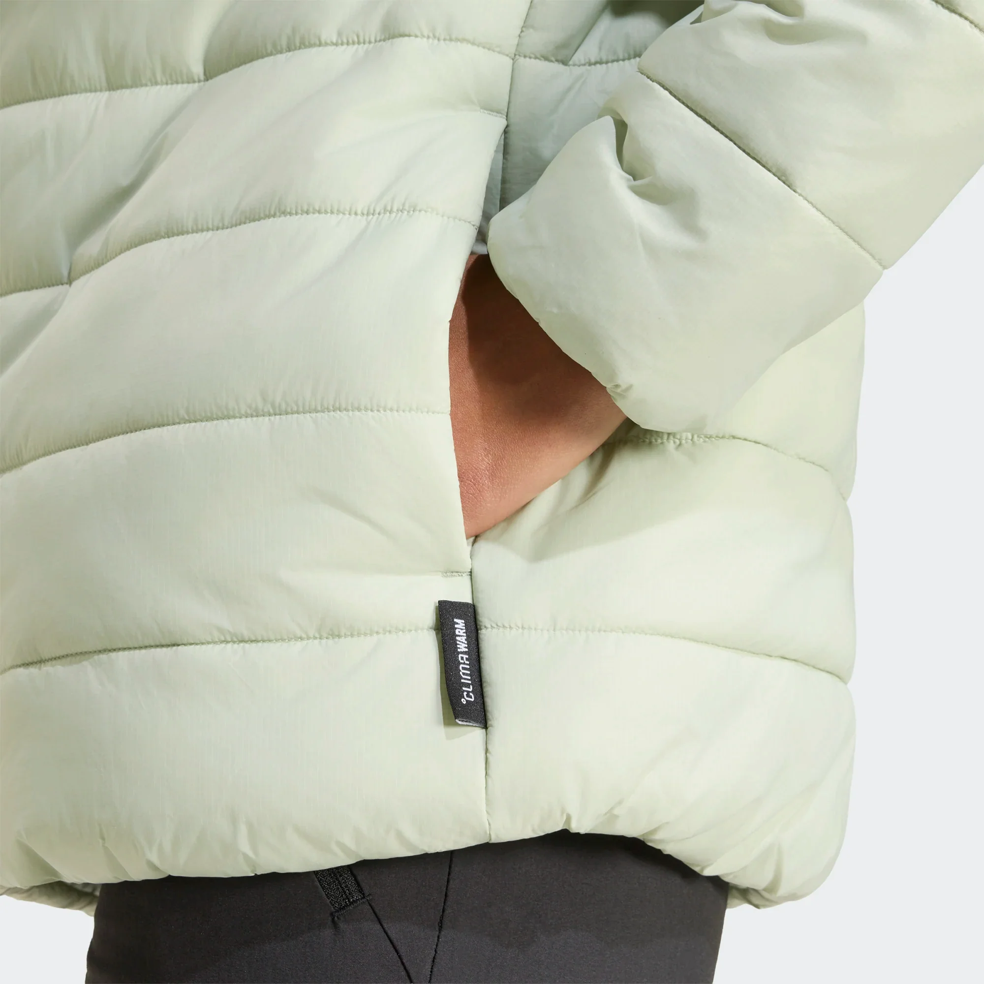 ADIDAS Terrex Multi Essentials CLIMAWARM Insulated Hooded Jacket - Green - Image 4