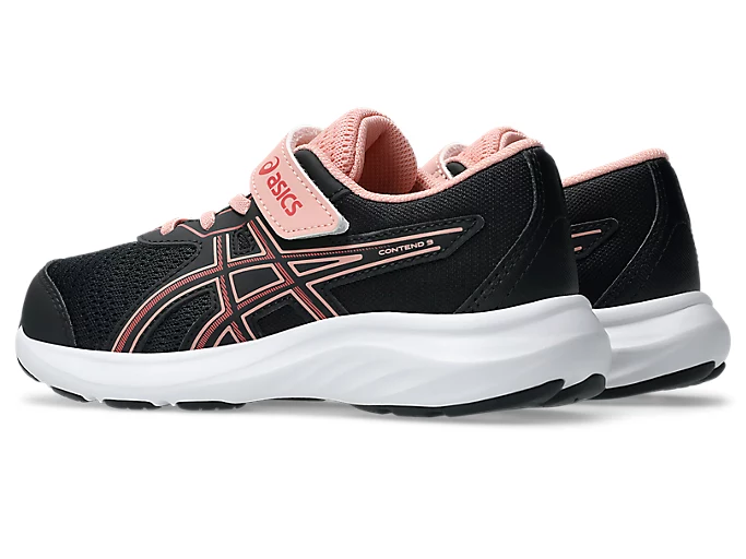 ASICS Contend 9 Girl's PS Runners - Black - Image 3