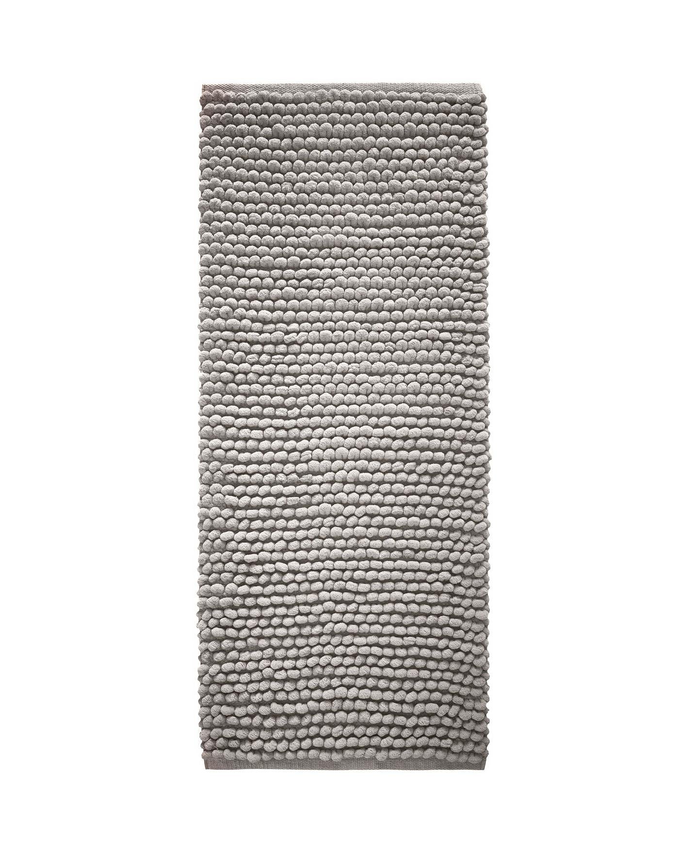 BIANCA Aspen Bobble Bath Runner 50x120cm - Grey - Image 3