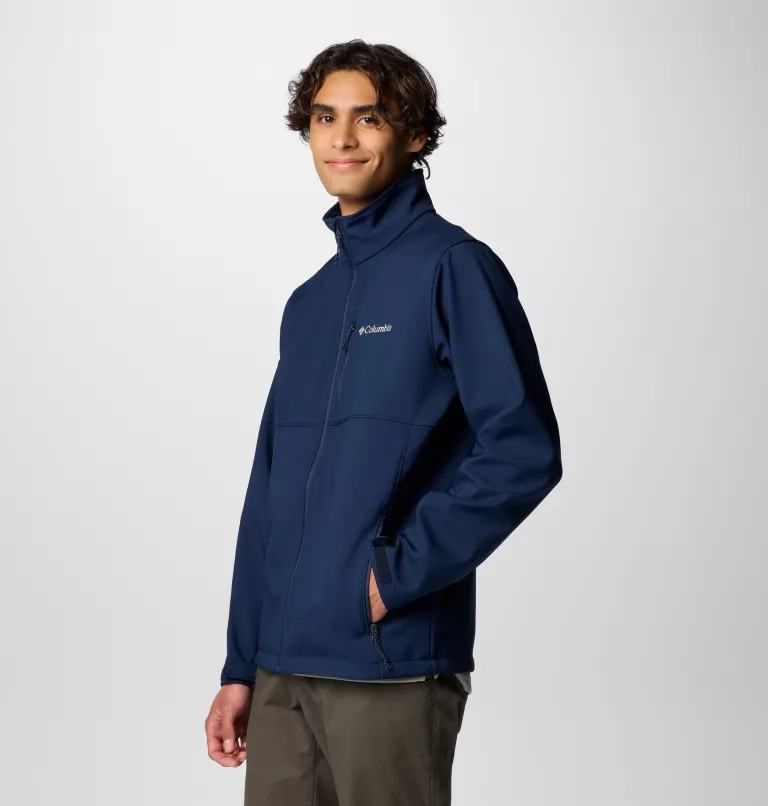 COLUMBIA Men's Ascender Hiking Softshell Jacket - Navy - Image 3