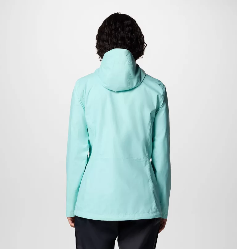 COLUMBIA Women's Pouring Adventure III Waterproof Hiking Jacket - Teal - Image 2