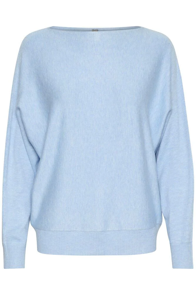 CULTURE Annemarie Batwing Jumper - Light Blue - Image 5