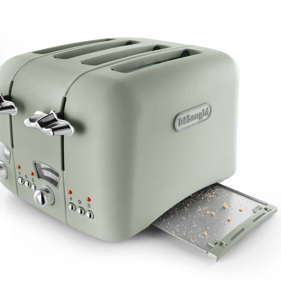 DeLONGHI Argento Flora 4 Slice Toaster - Green - Image 2