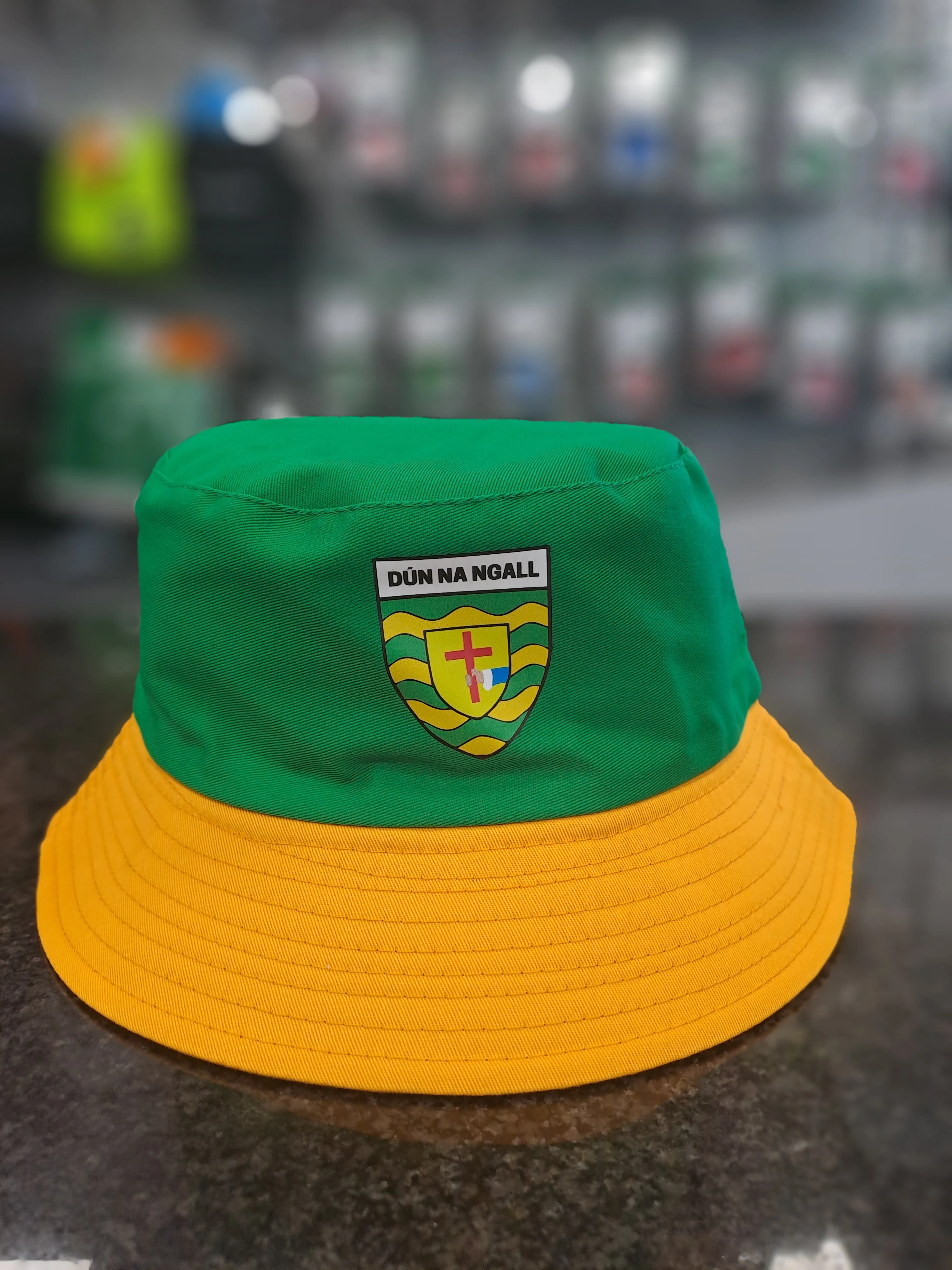 Donegal GAA Bucket Hat - Yellow/Green - Image 2