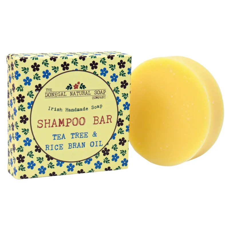DONEGAL NATURAL SOAP Tea Tree & Rice Bran Shampoo Bar - Image 4