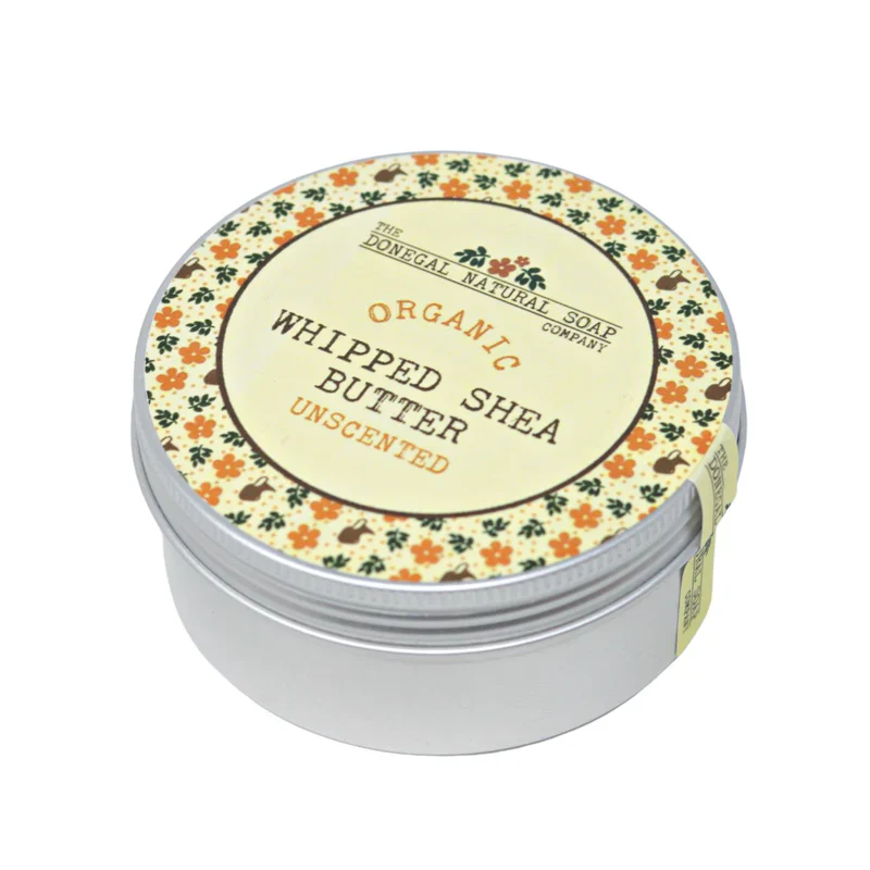 DONEGAL NATURAL SOAP Unscented Organic Whipped Shea Butter - 120g - Image 2