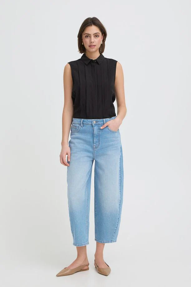 FRANSA Lorelei Barrel Jeans - Image 2