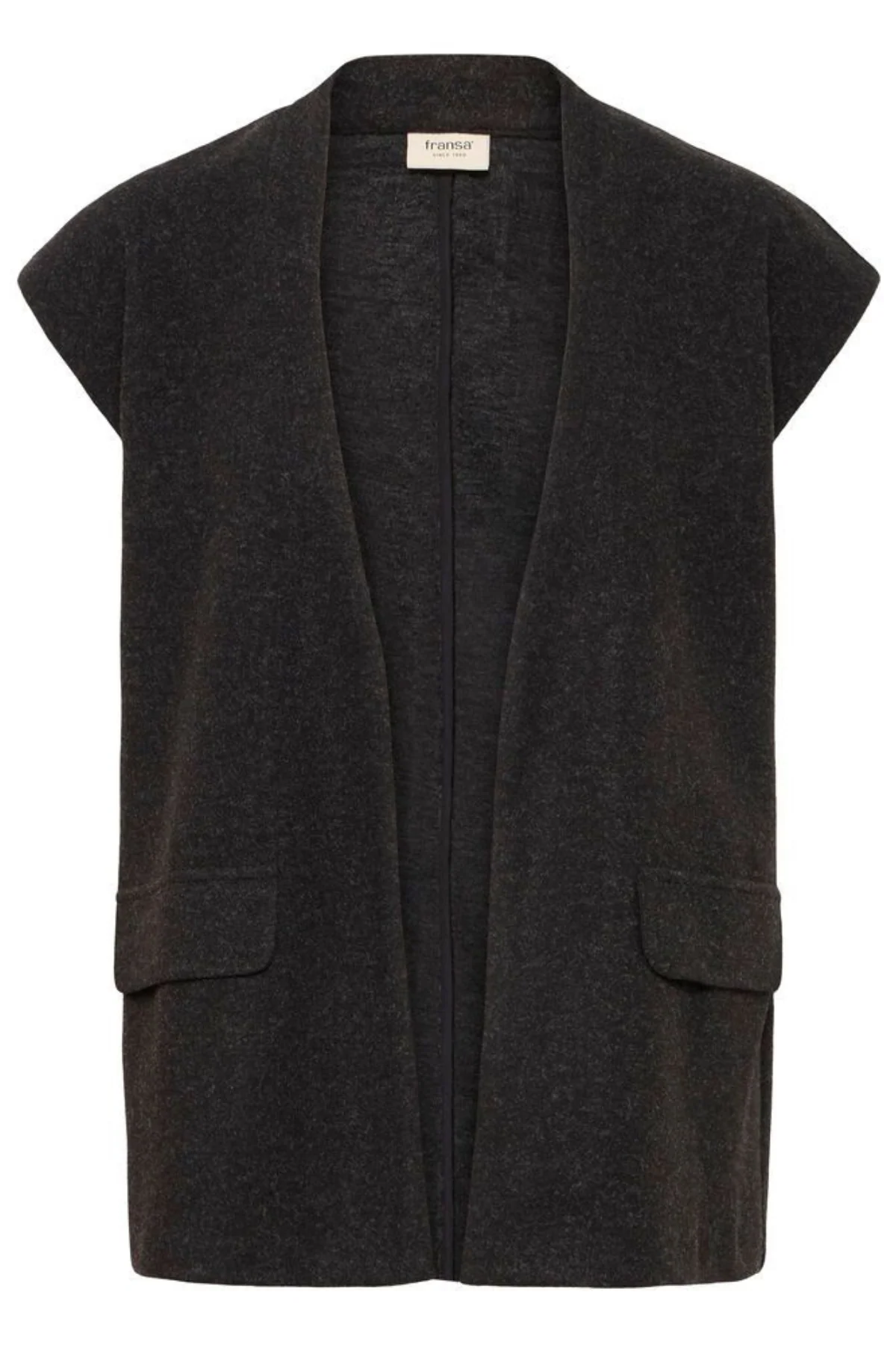 FRANSA Minta Waistcoat - Charcoal