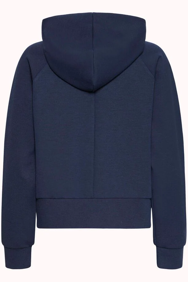 FRANSA Priya Full Zip Hooded Top - Navy - Image 4