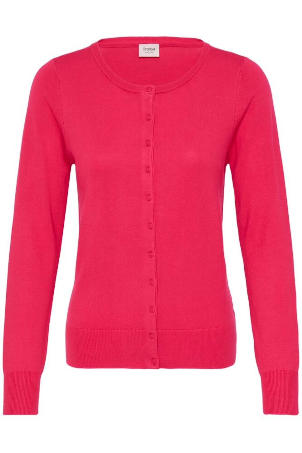 FRANSA Zubasic Cardigan - Pink - Image 4