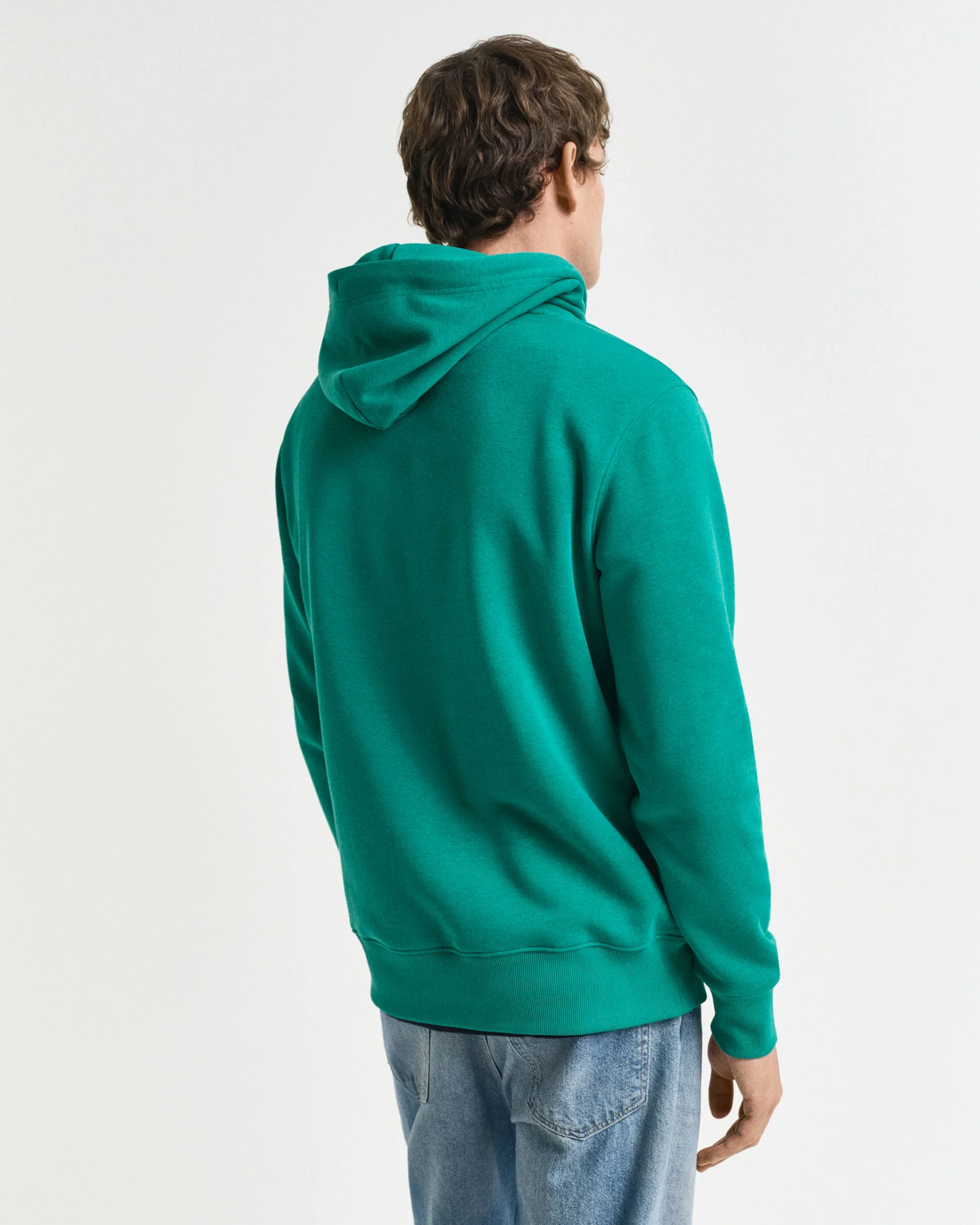 GANT Regular Shield Hoodie - Deep Green - Image 3