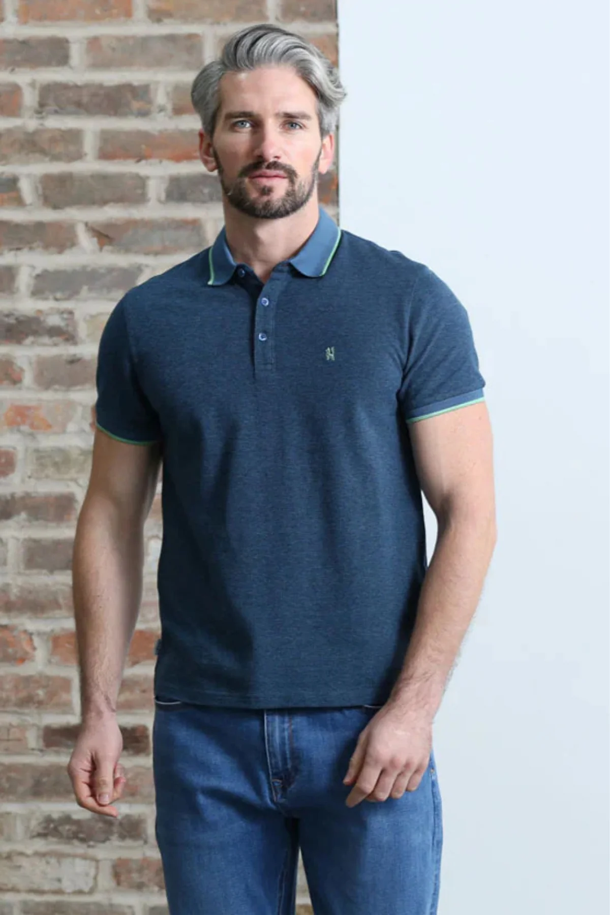KENROW Atlas Polo - Steel Blue - Image 3