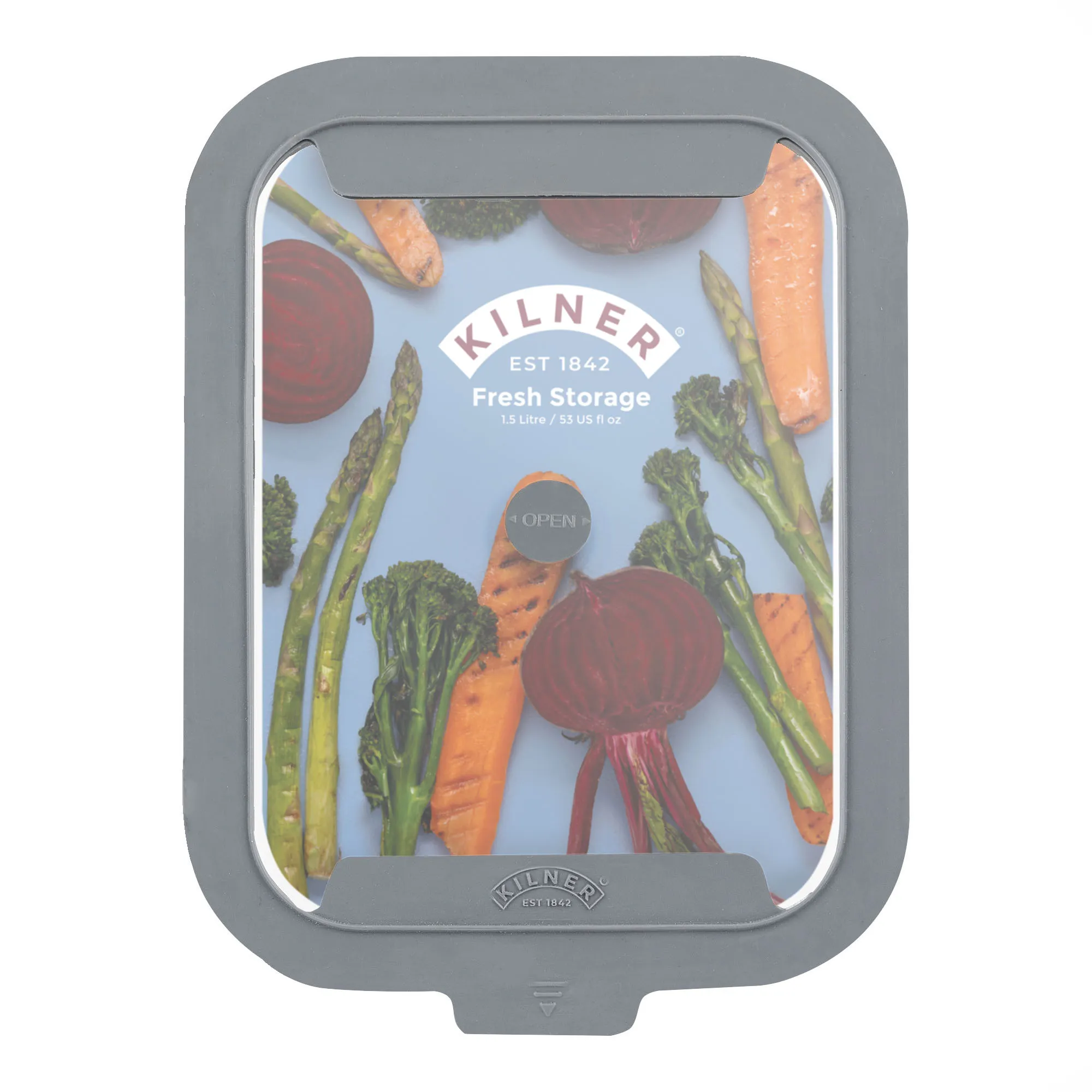 KILNER Fresh Storage Rectangle Vacuum Glass Bowl 1.5 Litre - Image 6