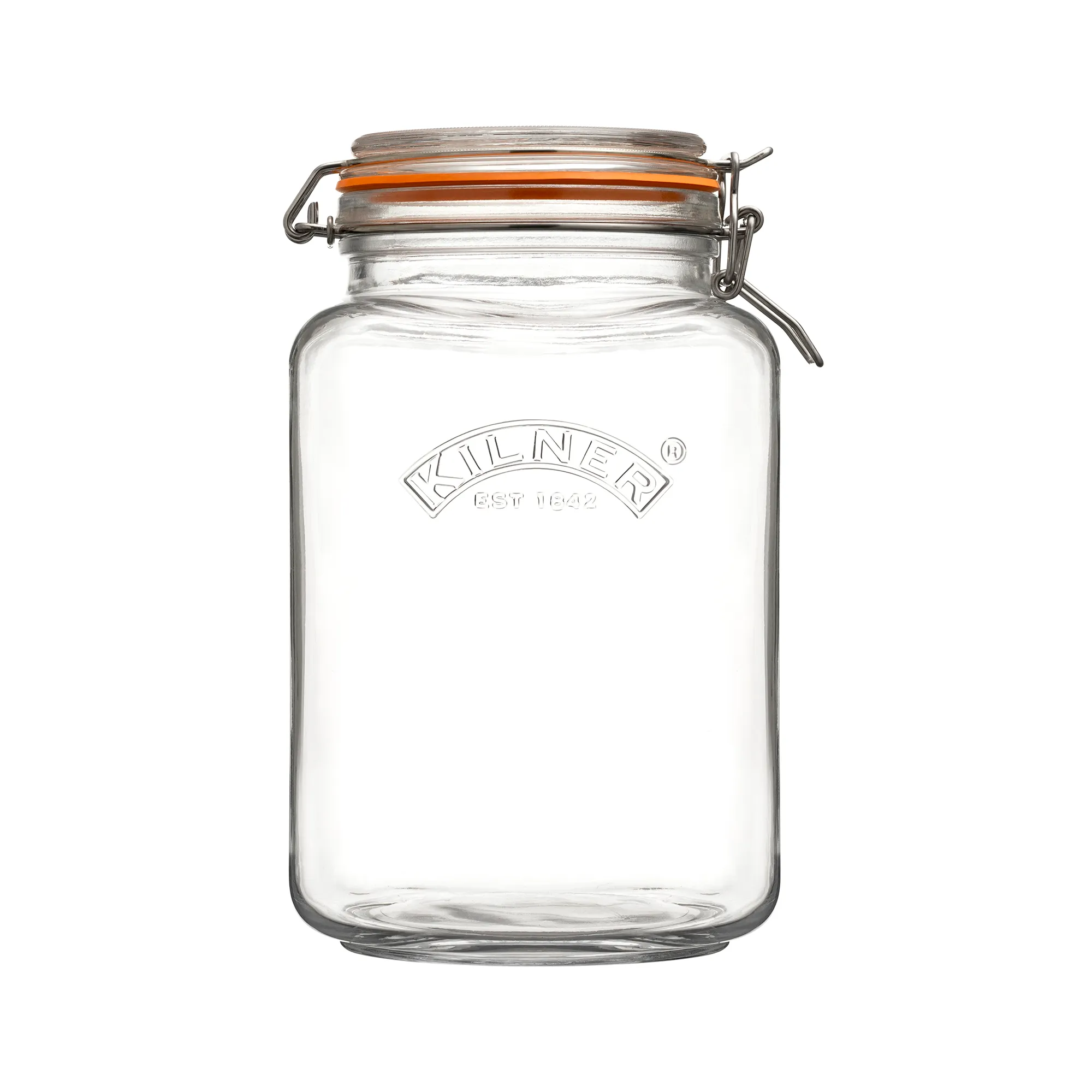 KILNER Glass Clip Top Square Jar 3 Litre - Image 3