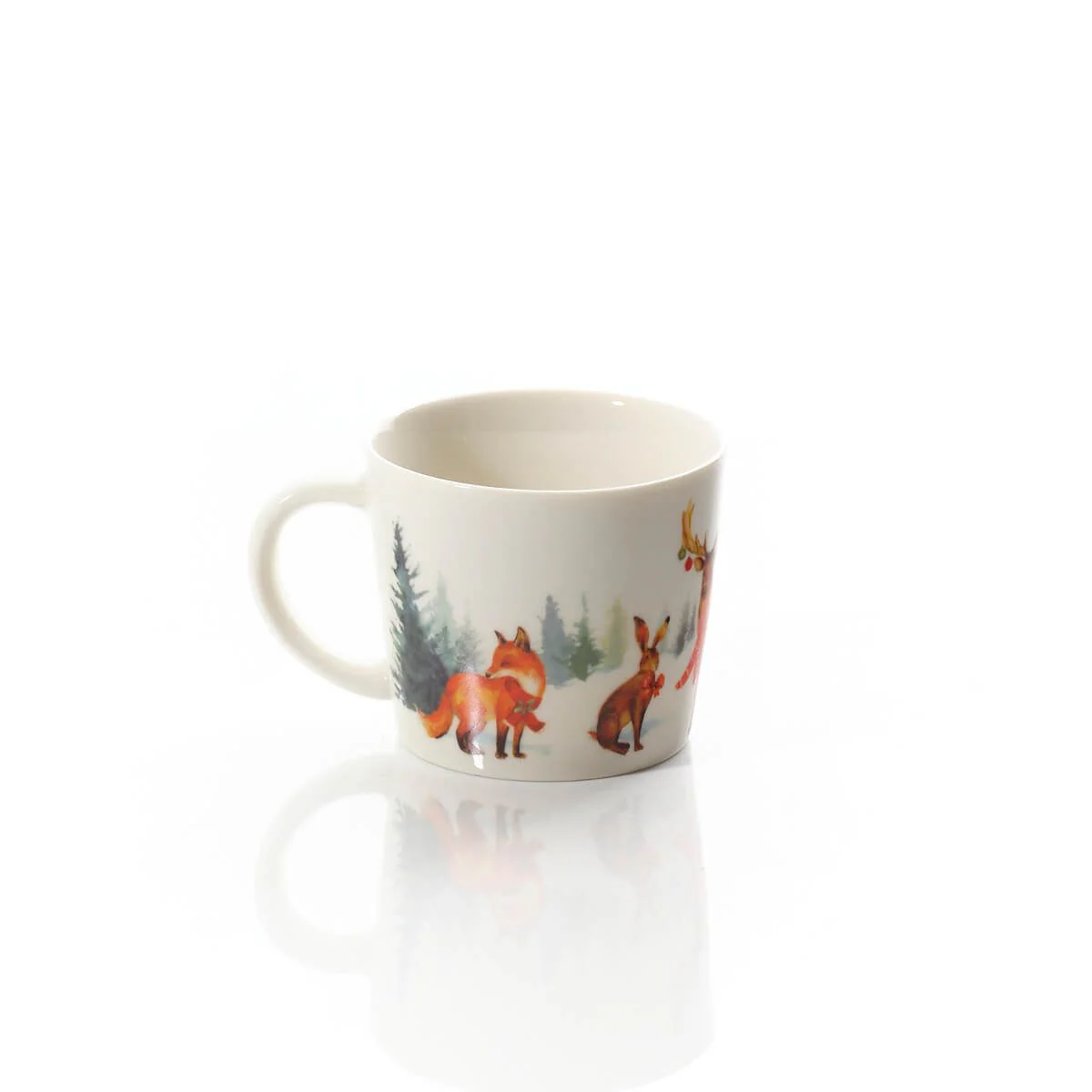 LANGS Christmas Frosted Forest Animal Mug - Image 6