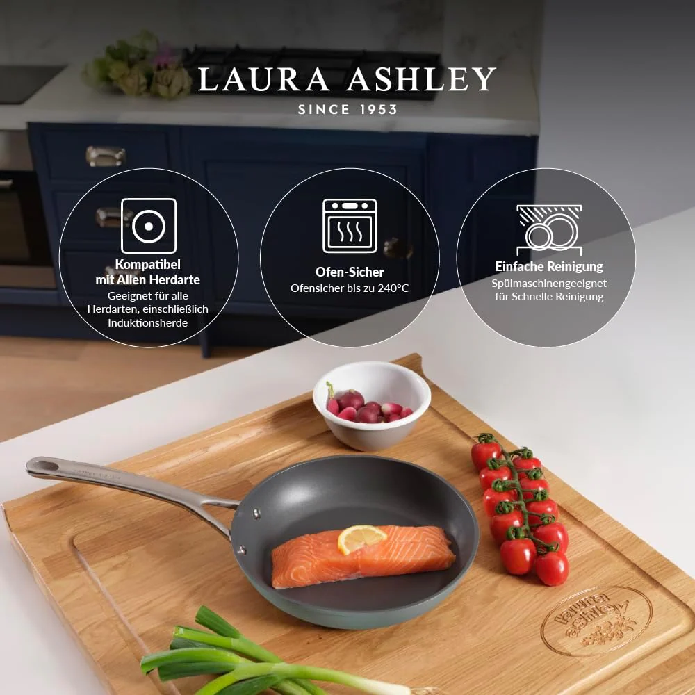 LAURA ASHLEY Non Stick Frying Pan 20cm - Sage - Image 3