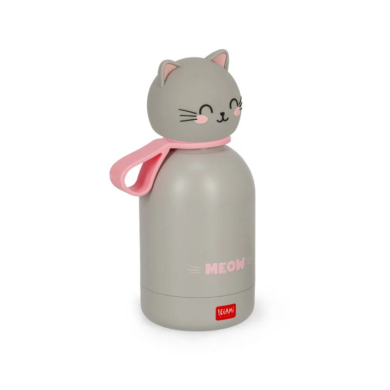 LEGAMI Kids' Vacuum Bottle - Hot&Cold BFF - Kitty - Image 4