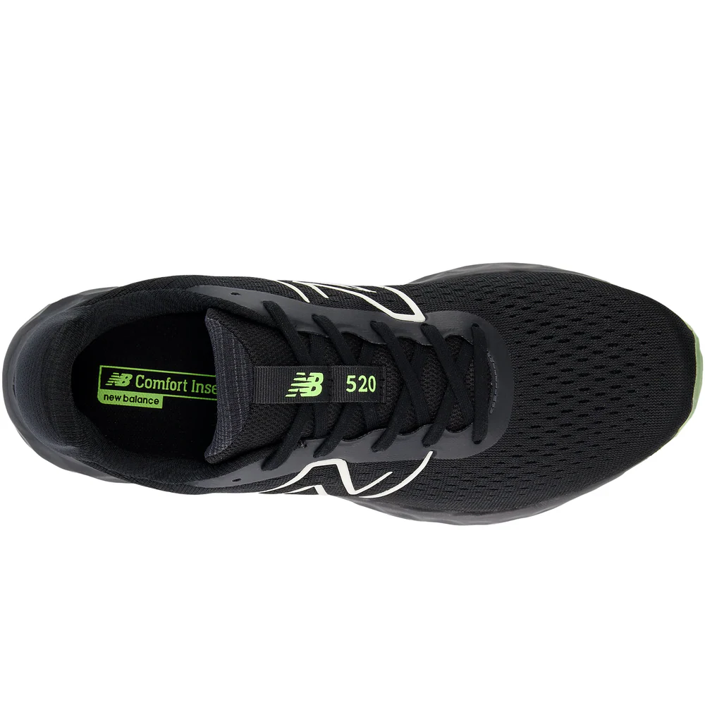 NEW BALANCE Men's 520v8 Running Shoes - Black - Image 3