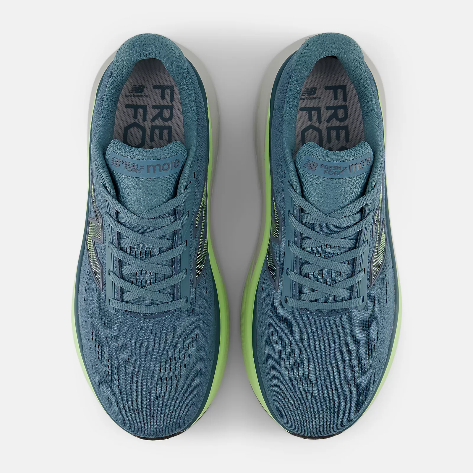 NEW BALANCE Men's Fresh Foam X More v6 Shoes - Teal | MMOR96Y - Image 4