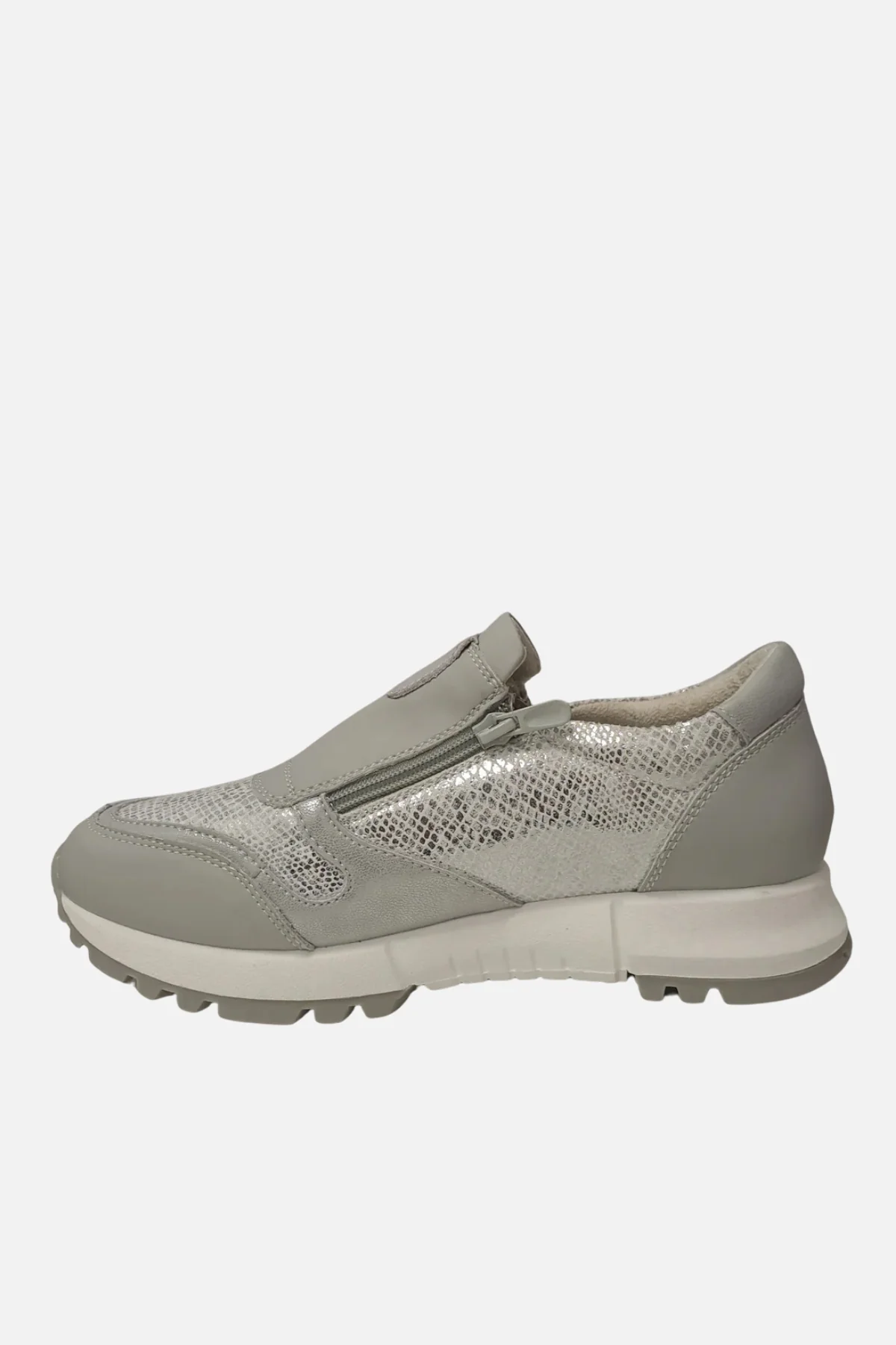 REDZ Woman's Slip-On Trainers - Grey - Image 2
