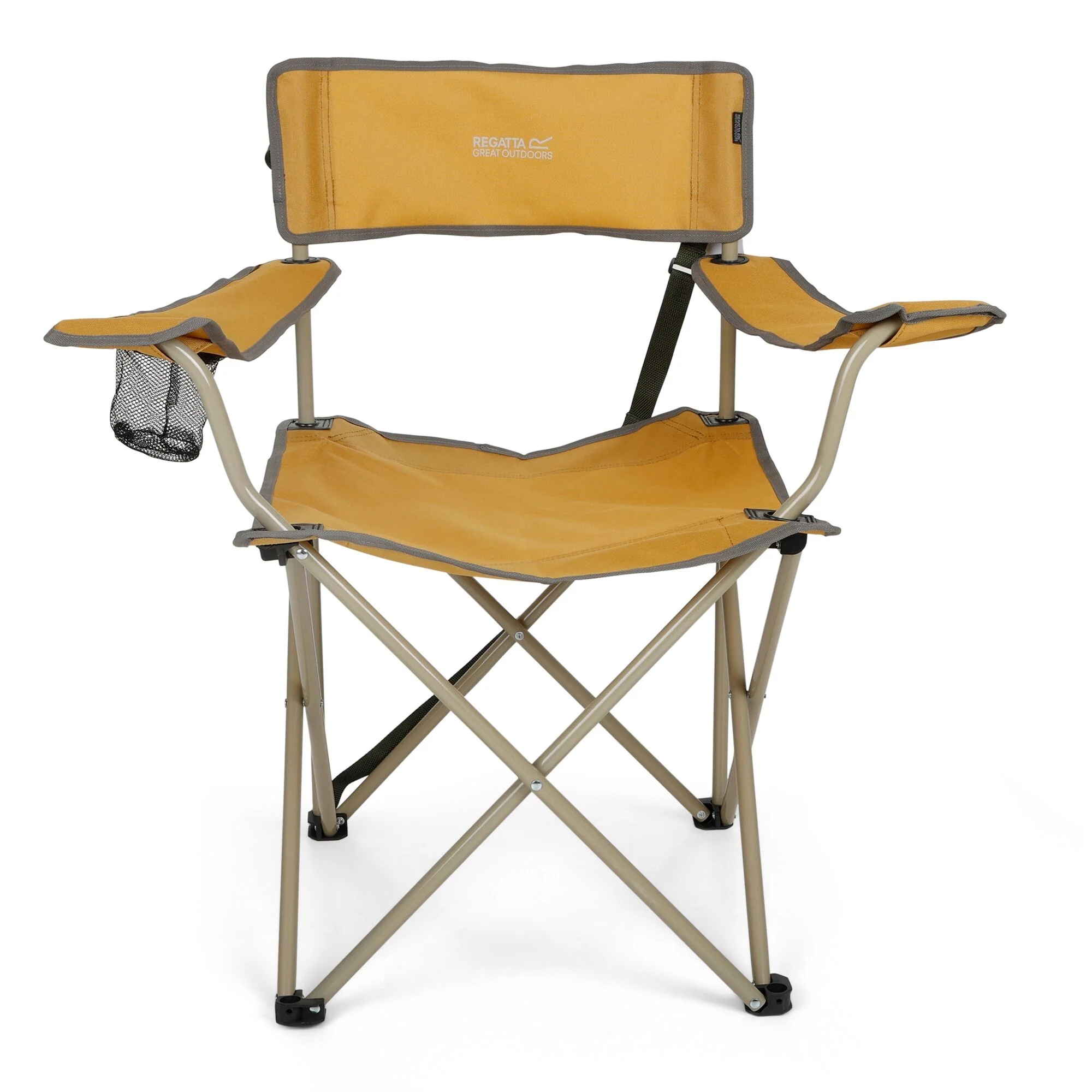 REGATTA Adult Isla II Lightweight Folding Chair - Mustard - Image 2