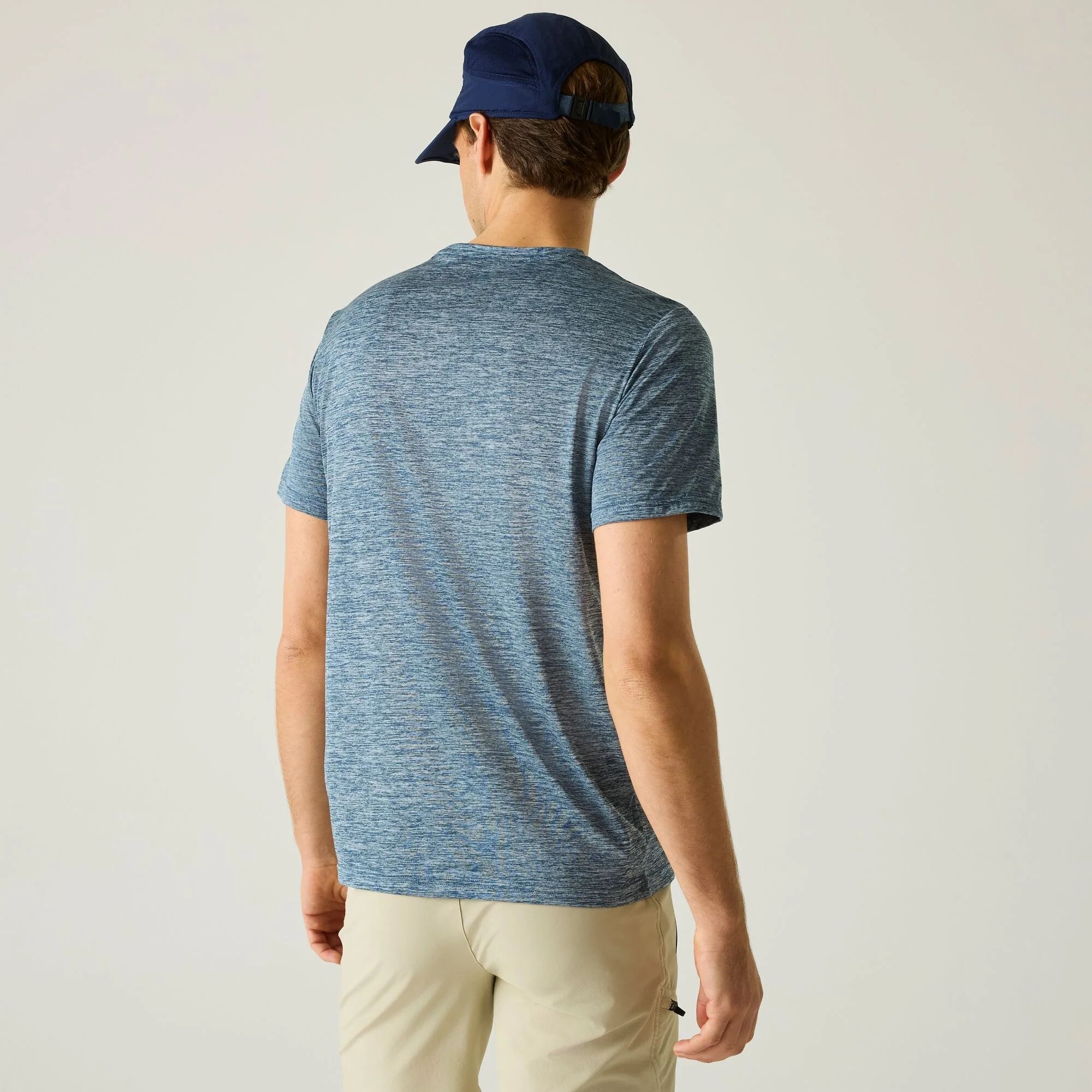 REGATTA Men's Fingal Edition Marl T-Shirt - Blue - Image 2