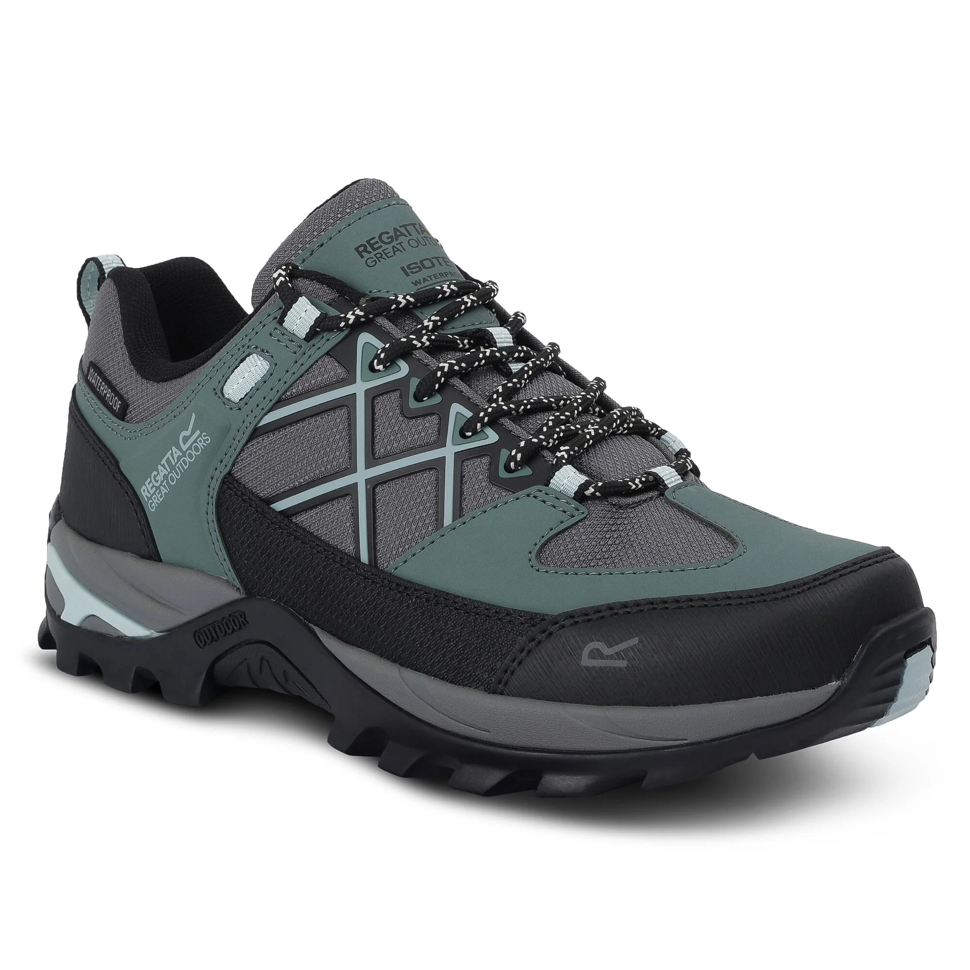 REGATTA Women's Samaris III Low Walking Shoes - Green - Image 3