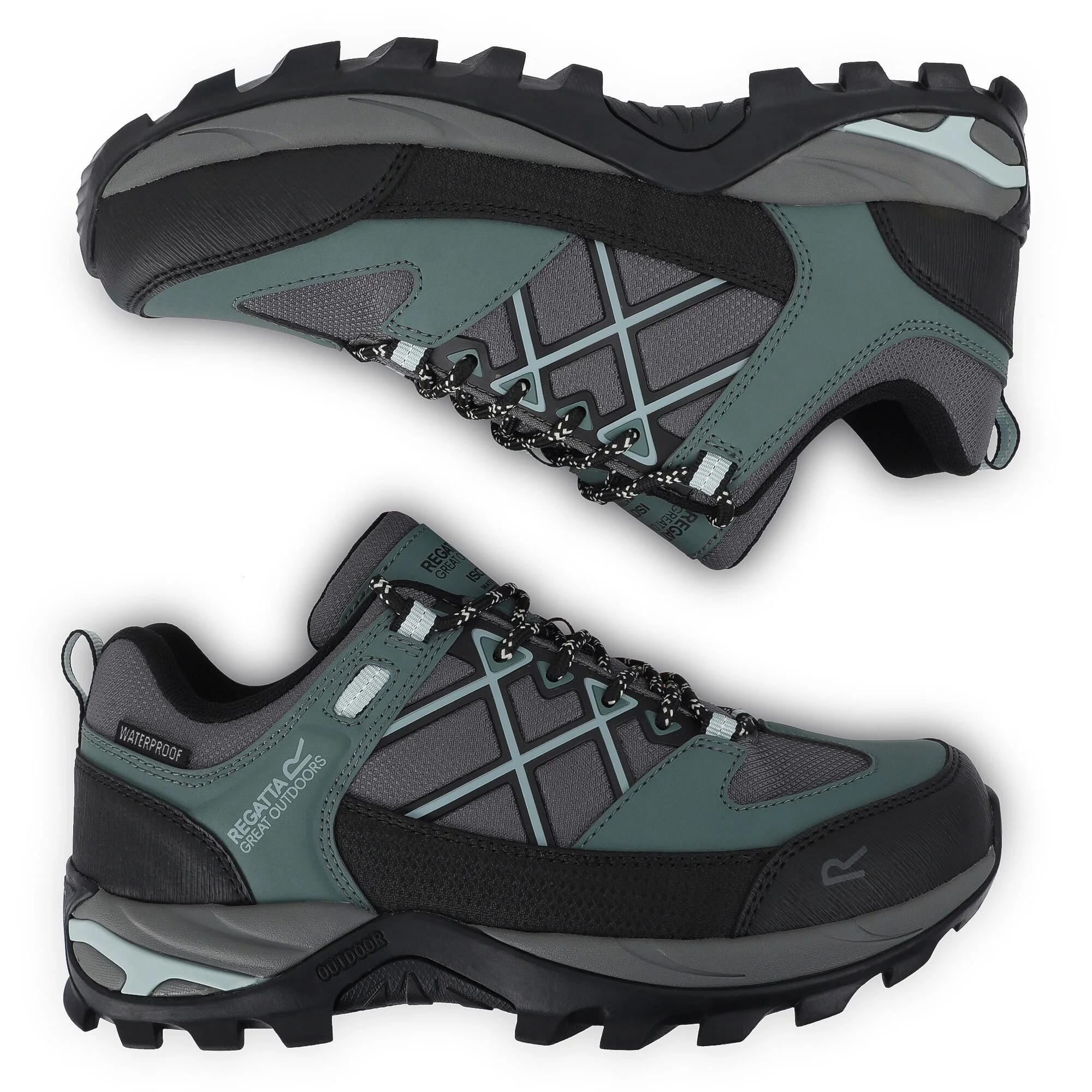 REGATTA Women's Samaris III Low Walking Shoes - Green - Image 8
