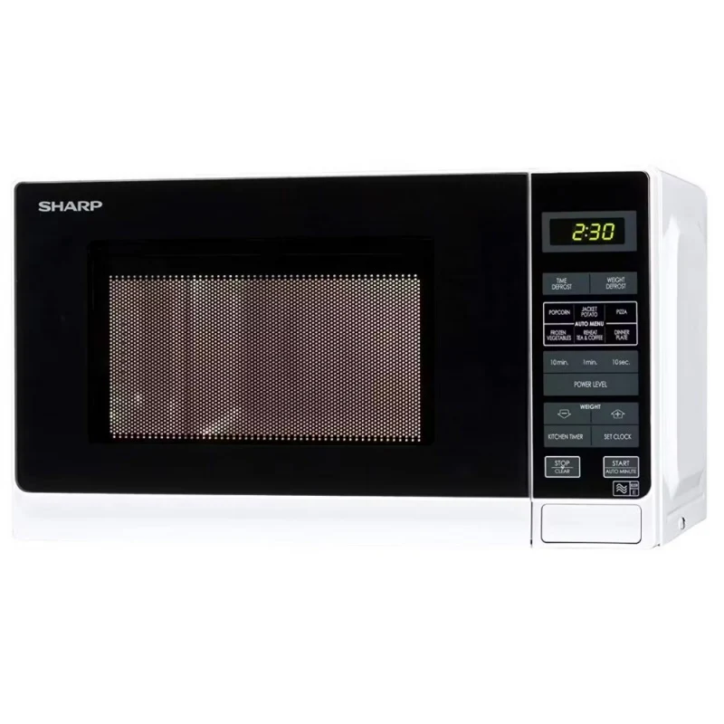 SHARP 20L 800W Solo Microwave R272WM - White - Image 4