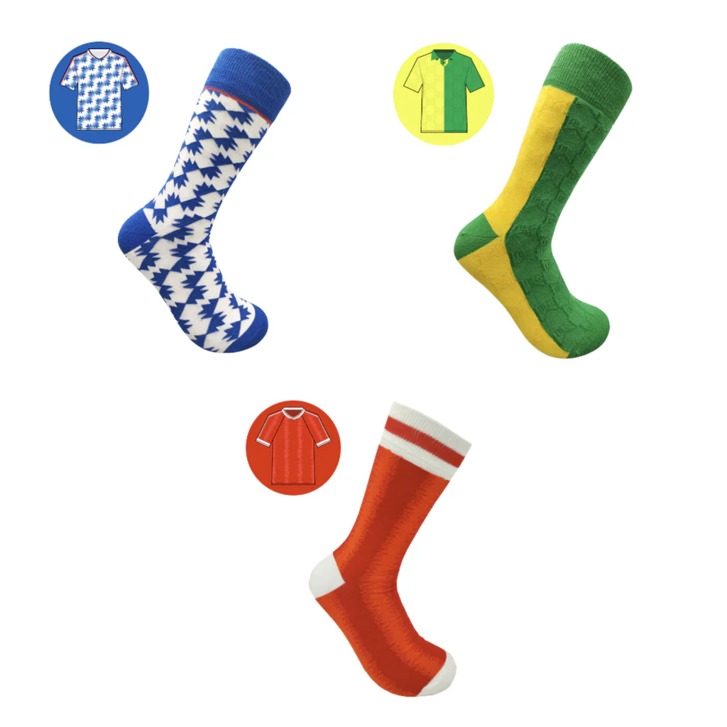SICSOC : Retro Shirt Socks - Man United - Image 3
