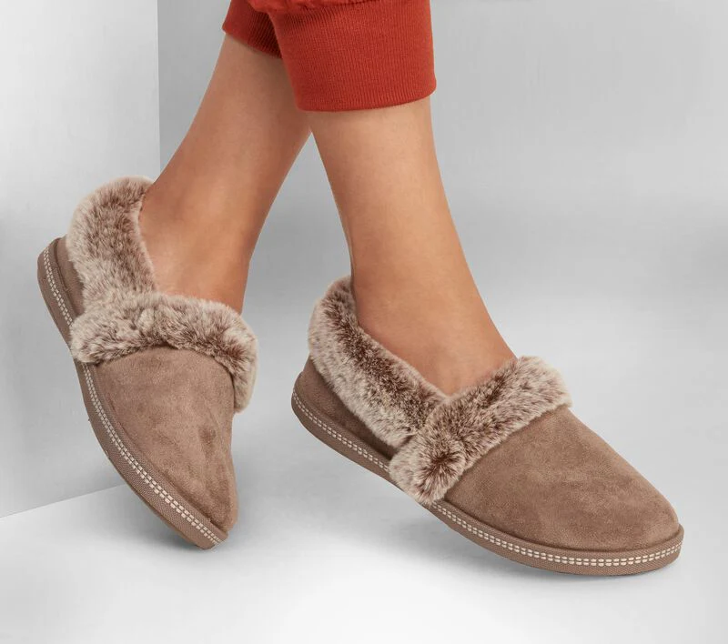 SKECHERS Women's Cosy Campfire Slippers - Brown - Image 3