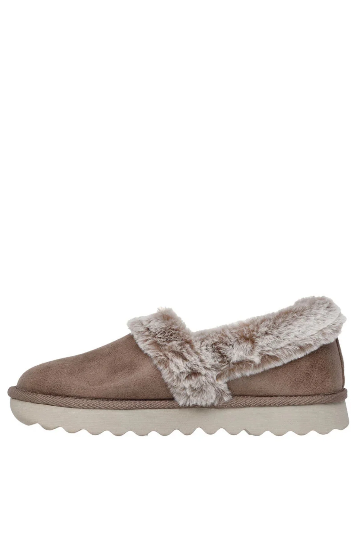 SKECHERS Cosy Up Slippers - Taupe - Image 4