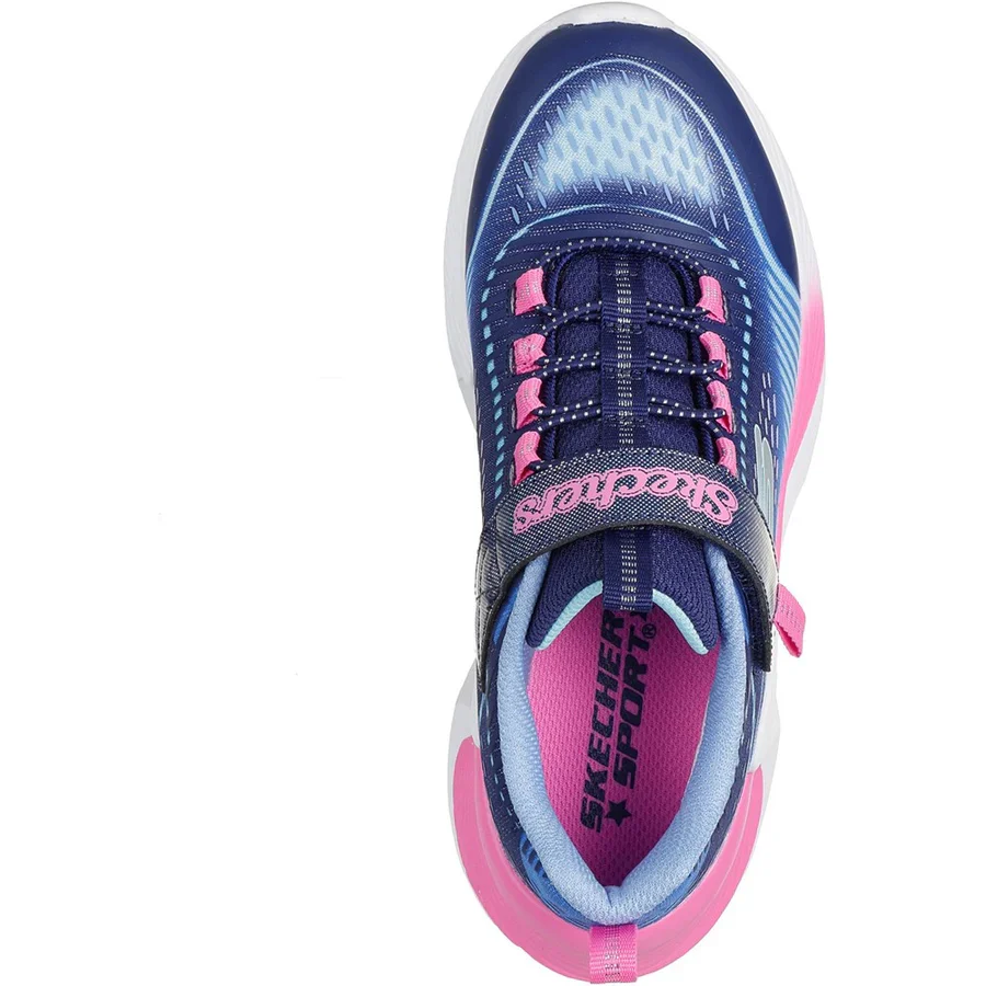 SKECHERS Girl's Tide Tech Shoes - Navy/Multi - Image 3