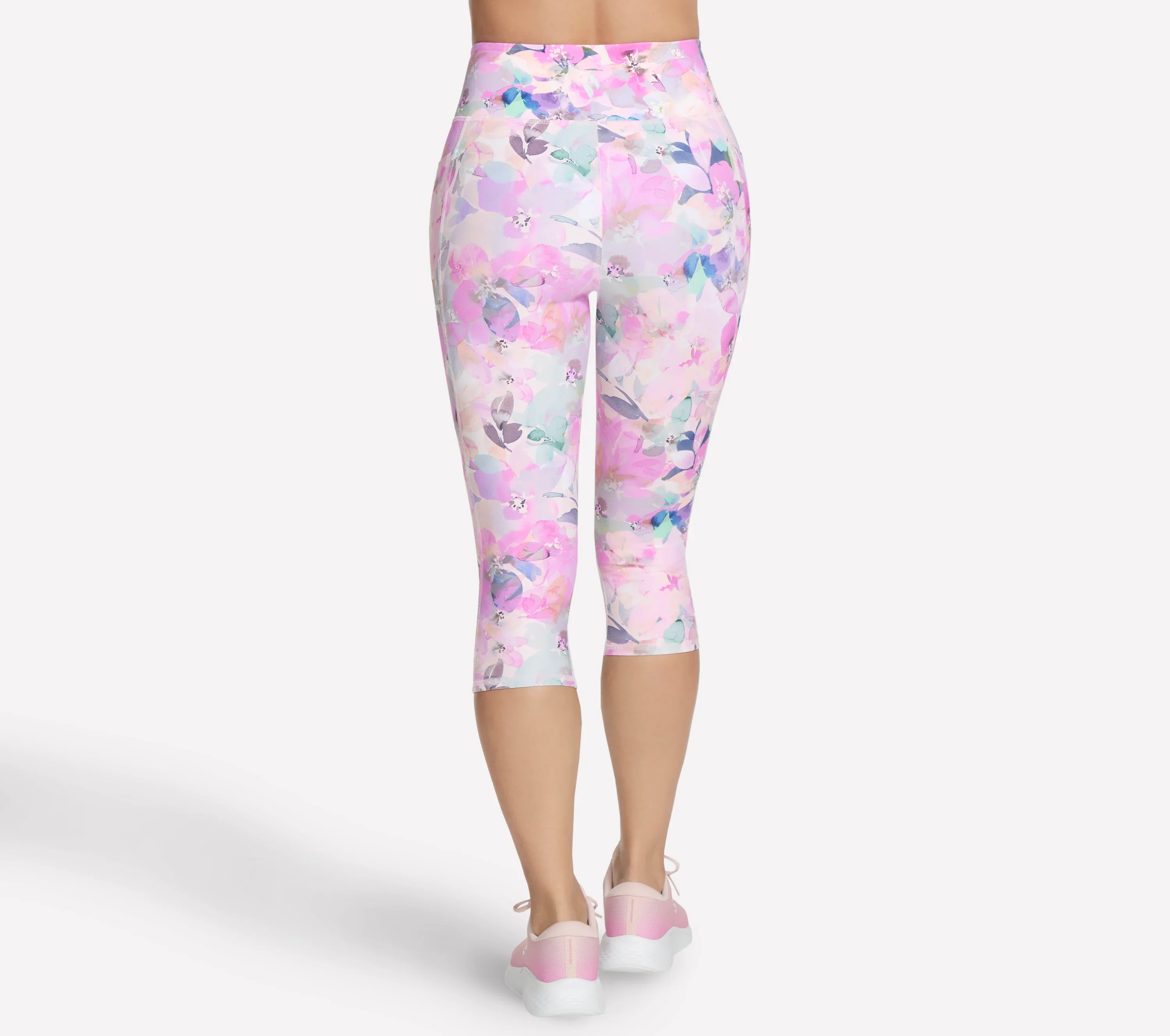 SKECHERS Go Walk Seascape Floral Capri Floral Leggings - Image 3