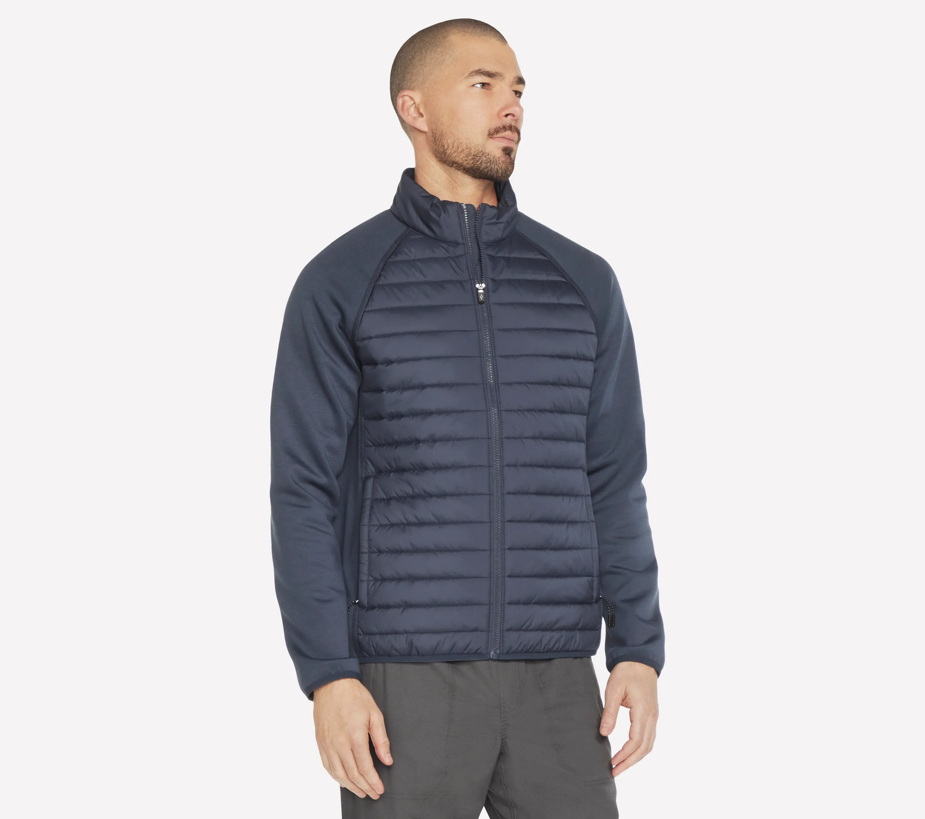 SKECHERS Men's Cozy Fit Hybrid Jacket 2.0 - Black