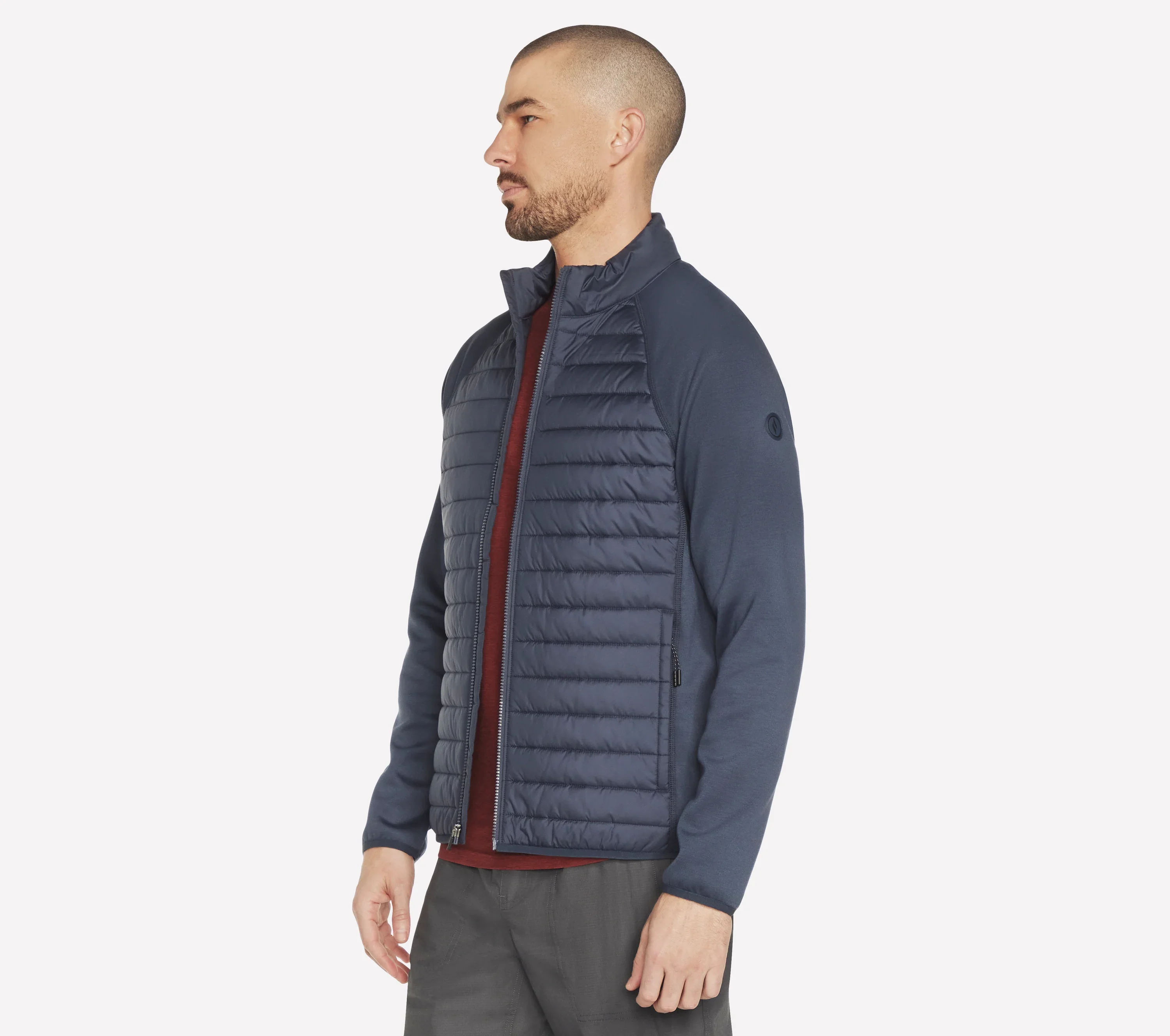 SKECHERS Men's Cozy Fit Hybrid Jacket 2.0 - Black - Image 2