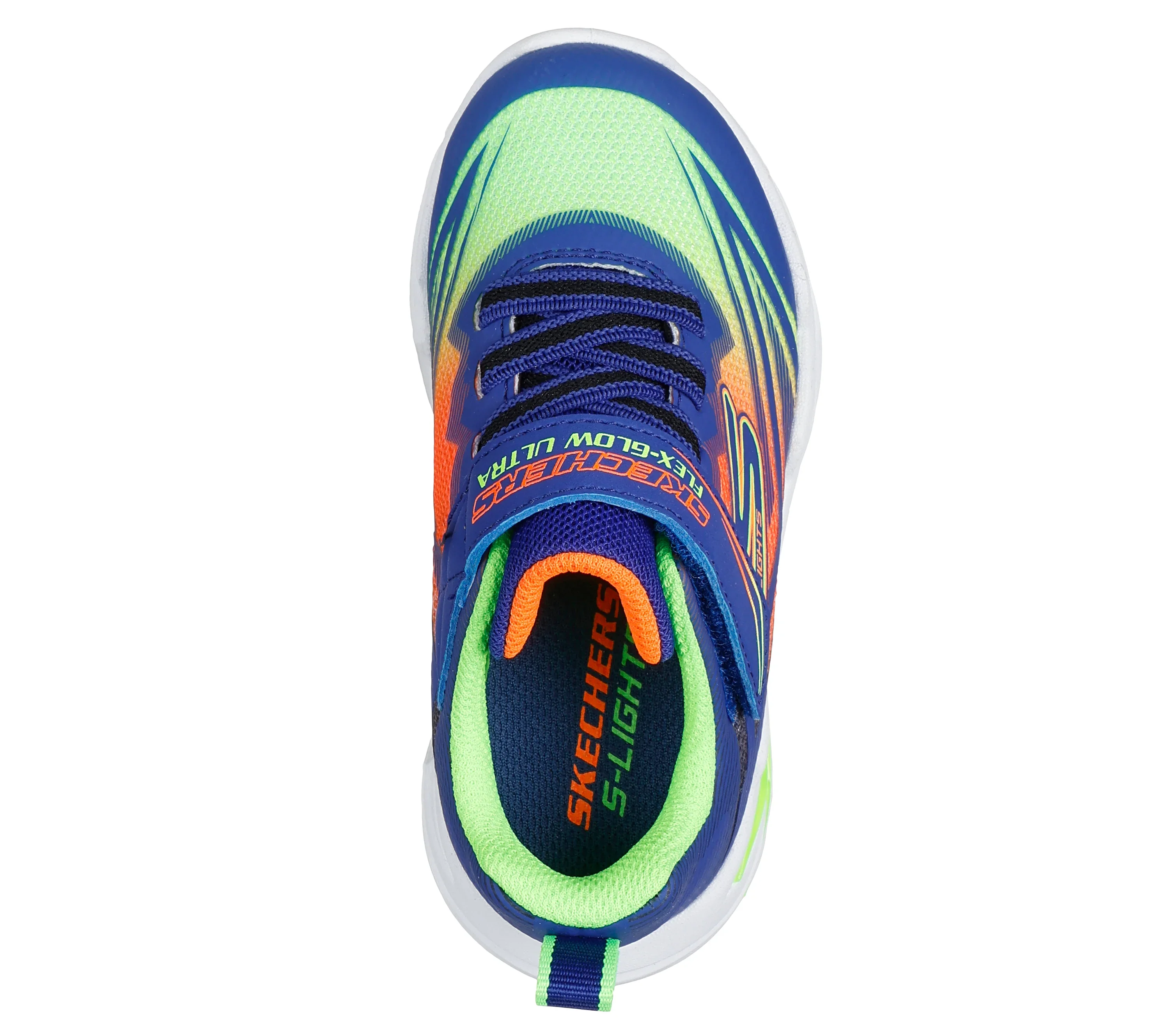 SKECHERS S Lights: Flex-Glow Ultra Infant Shoes - Blue - Image 3