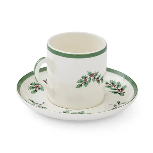 SPODE Christmas Tree Set Of 4 Espresso Cups & Saucers - Image 5