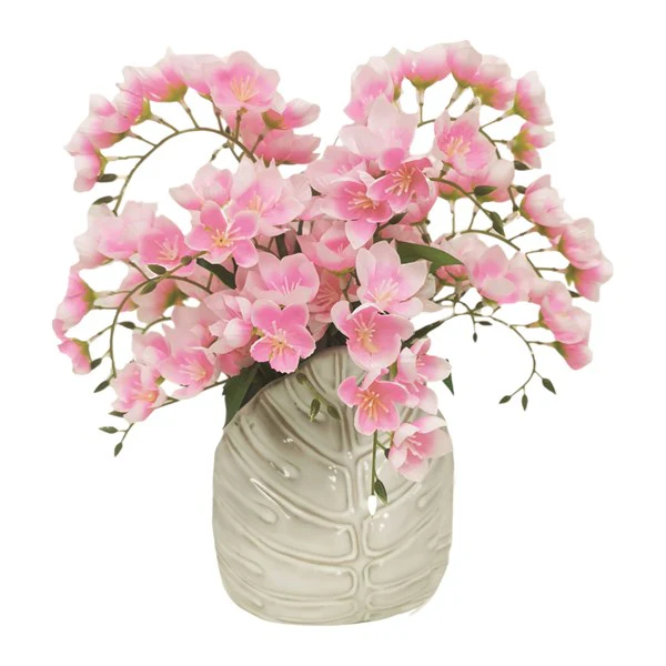 STRAITS Floral Pink Pot 25x26cm - Image 2