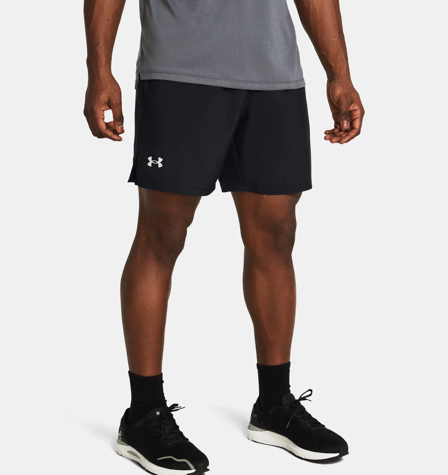 UNDER ARMOUR Men's Launch Unlined 7" Shorts - Black