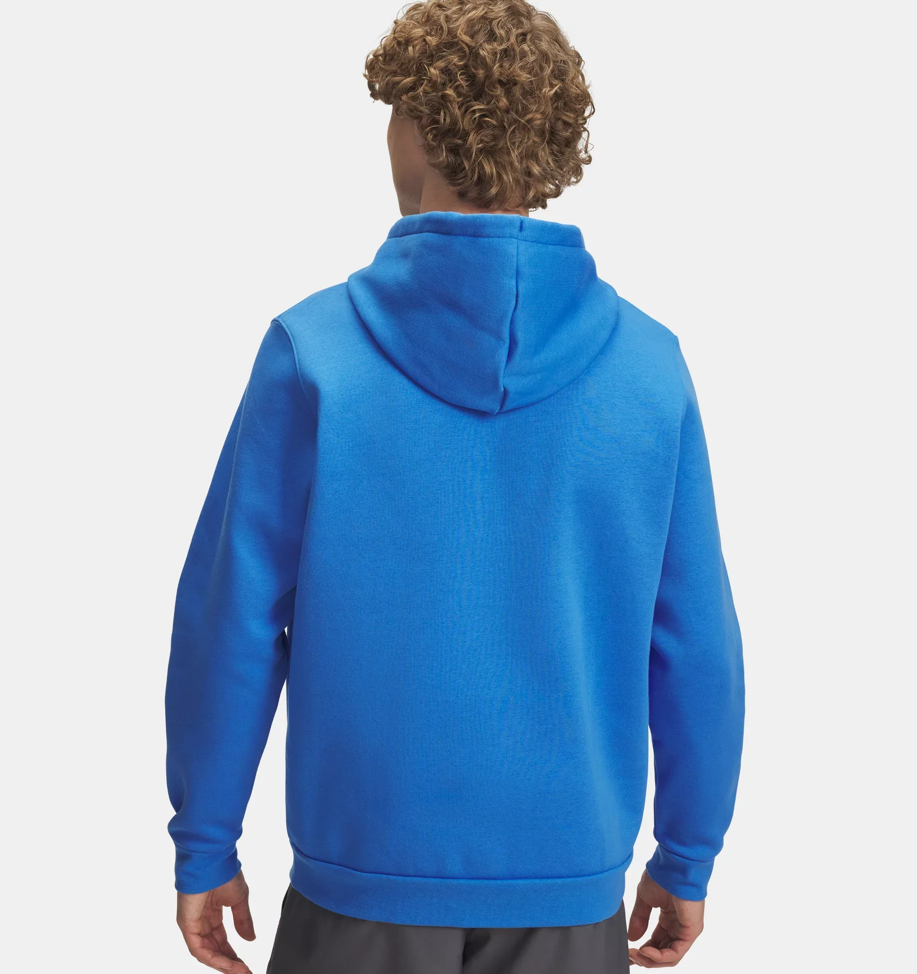UNDER ARMOUR Men's Icon Fleece Hoodie - Blue - Image 3